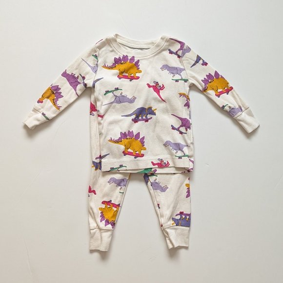 DINOSAUR FUN NAVY SHORT SLEEVE PYJAMA SET - NAVY